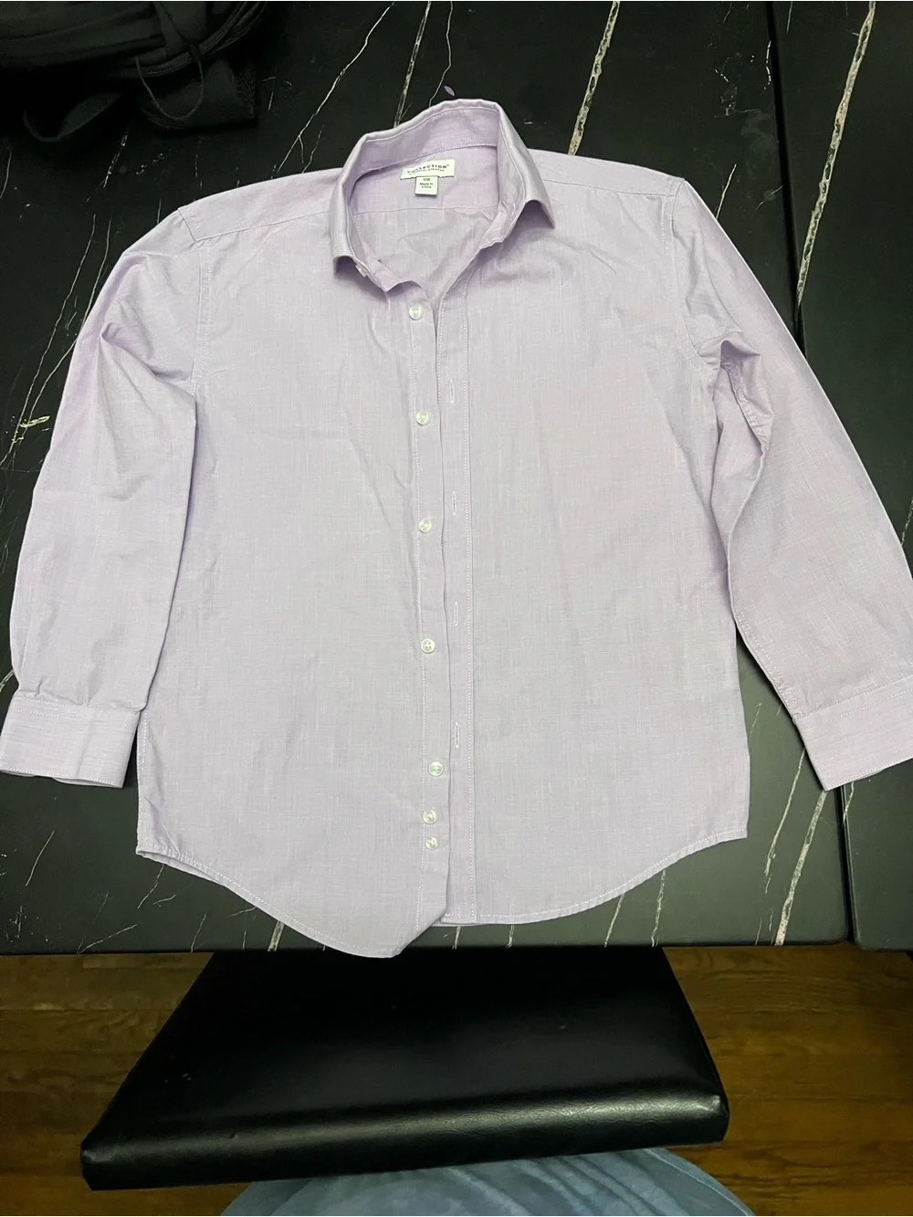Stafford Men's Light Lavender Button-Down Shirt